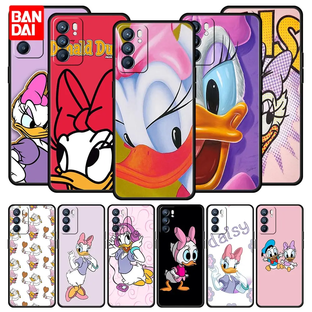 

Cover Case for Oppo A53 A52 A3s A5s A12 A9 A15 A31 A54 A74 A93 2020 A94 F19 Pro Trend Coque Cartoon Disney Donald Duck Daisy