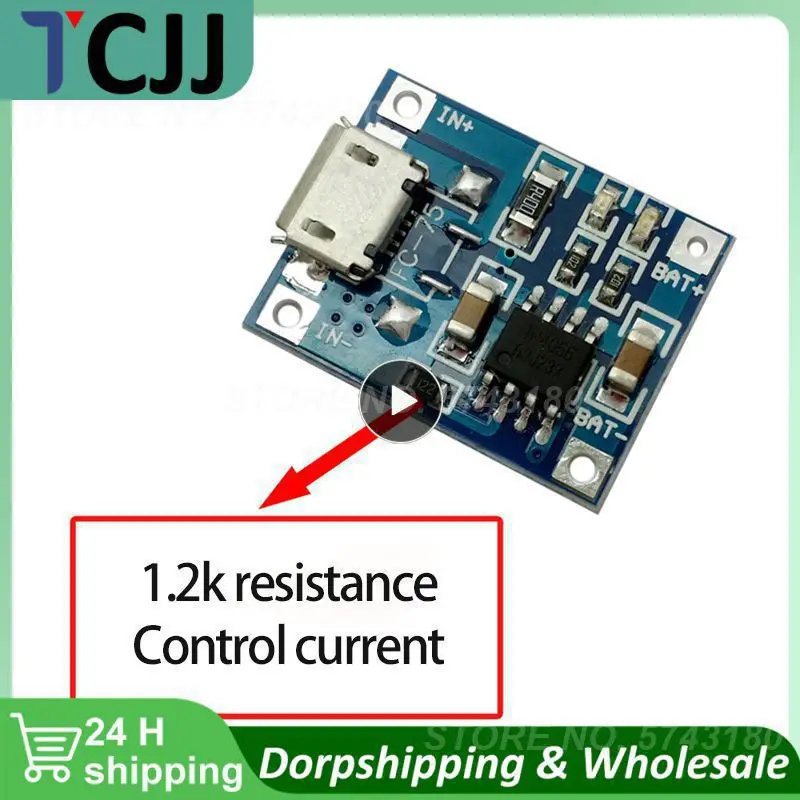 Защитная плата для литиевой батареи 18650 Micro USB/Type-c зарядный модуль TP4056 с защитной