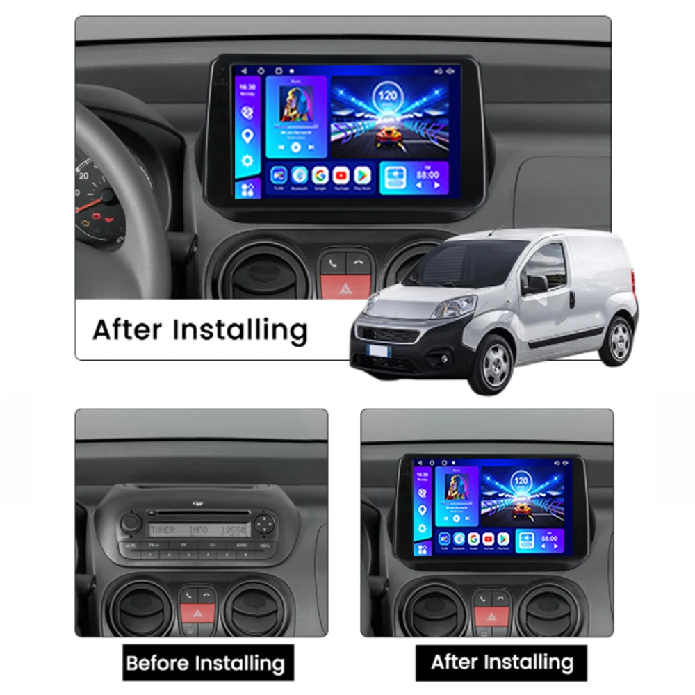 NAVISTART 8G 128G автомобильное радио для Fiat Fiorino Qubo/Citroen Nemo/Peugeot Bipper 2008-2017 4G GPS навигация