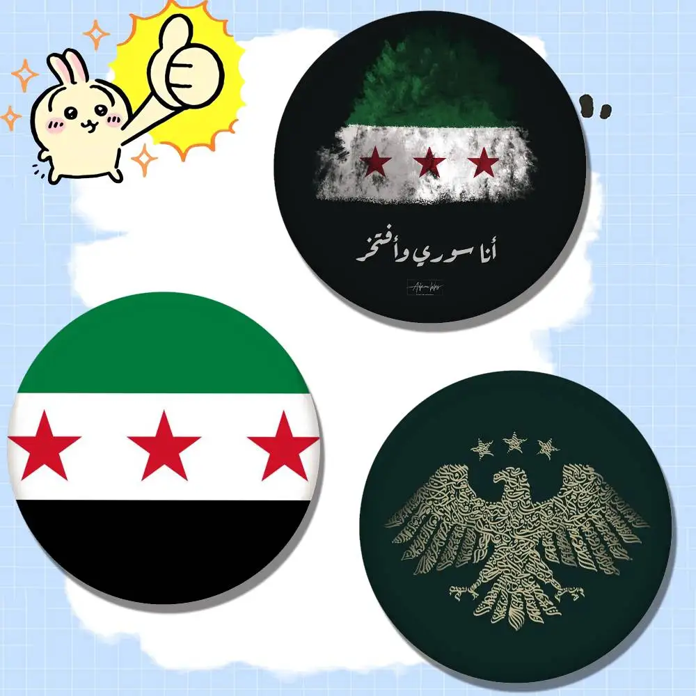 Фото Eagle Syrian New 2025 Logo Flag Badges Pins Lapel Pins Hat Pins Brooches Gifts Decor Backpacks №4
