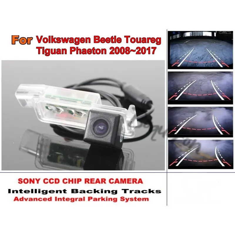 

For Volkswagen Beetle Touareg Tiguan Phaeton 2008~2017 Tracks Dynamic Tragectory Car Reverse Backup Parking Rear View Camera