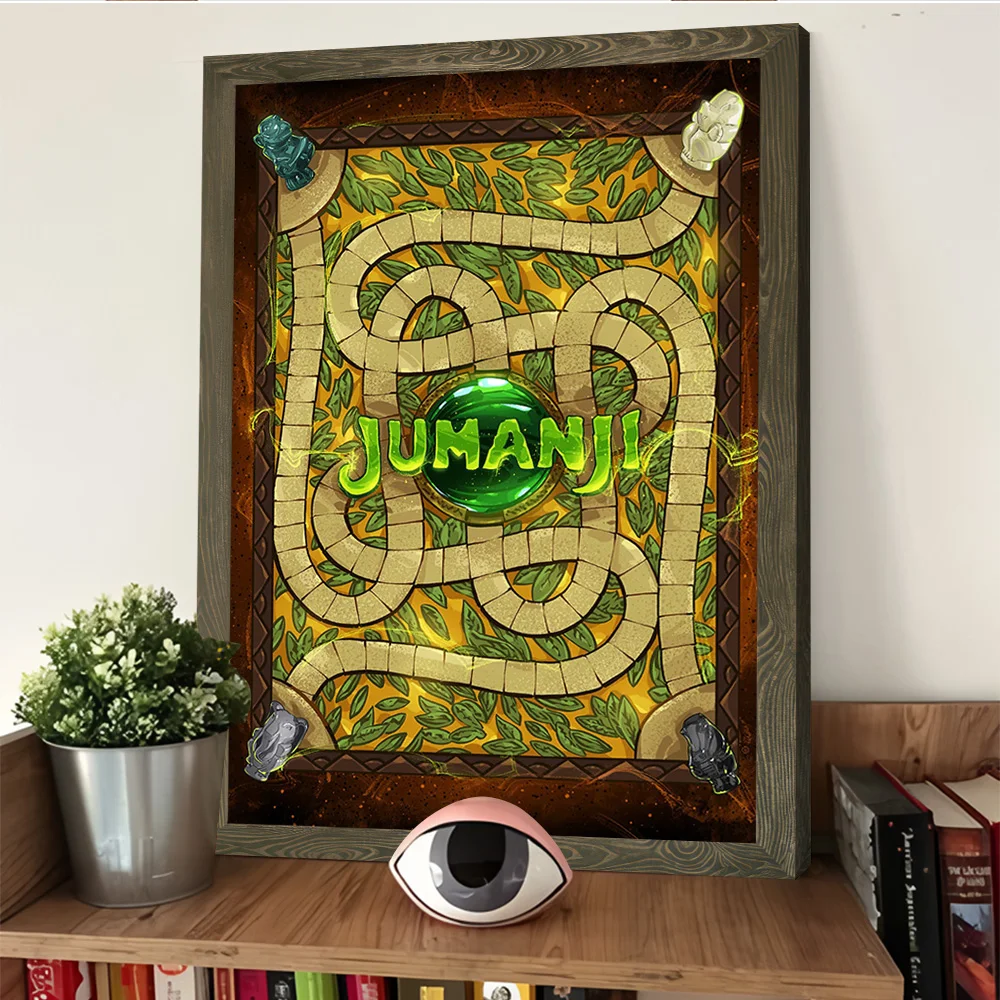 Фото Плакат с принтом Jumanji, настраиваемые картины, настенная живопись на холсте для украшения геймера, домашний эстетический декор комнаты, палочка Deko №4