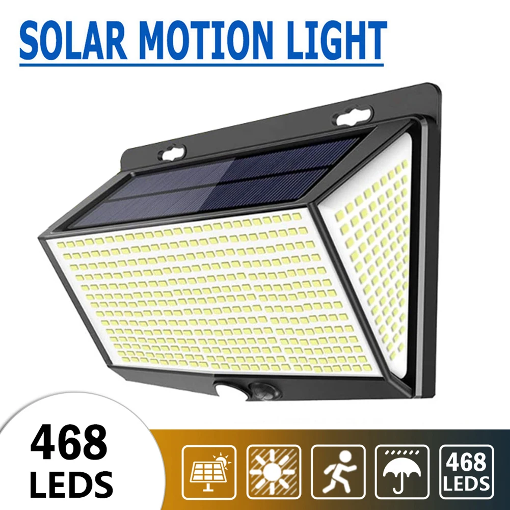 468 LED Solar Waterproof Light Motion Sensor Outdoor Light 3