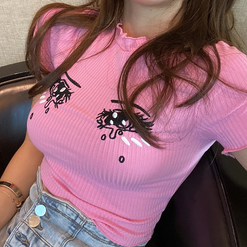 Жилет для косплея девочек пуловеры с мультяшной вышивкой милый костюм в стиле