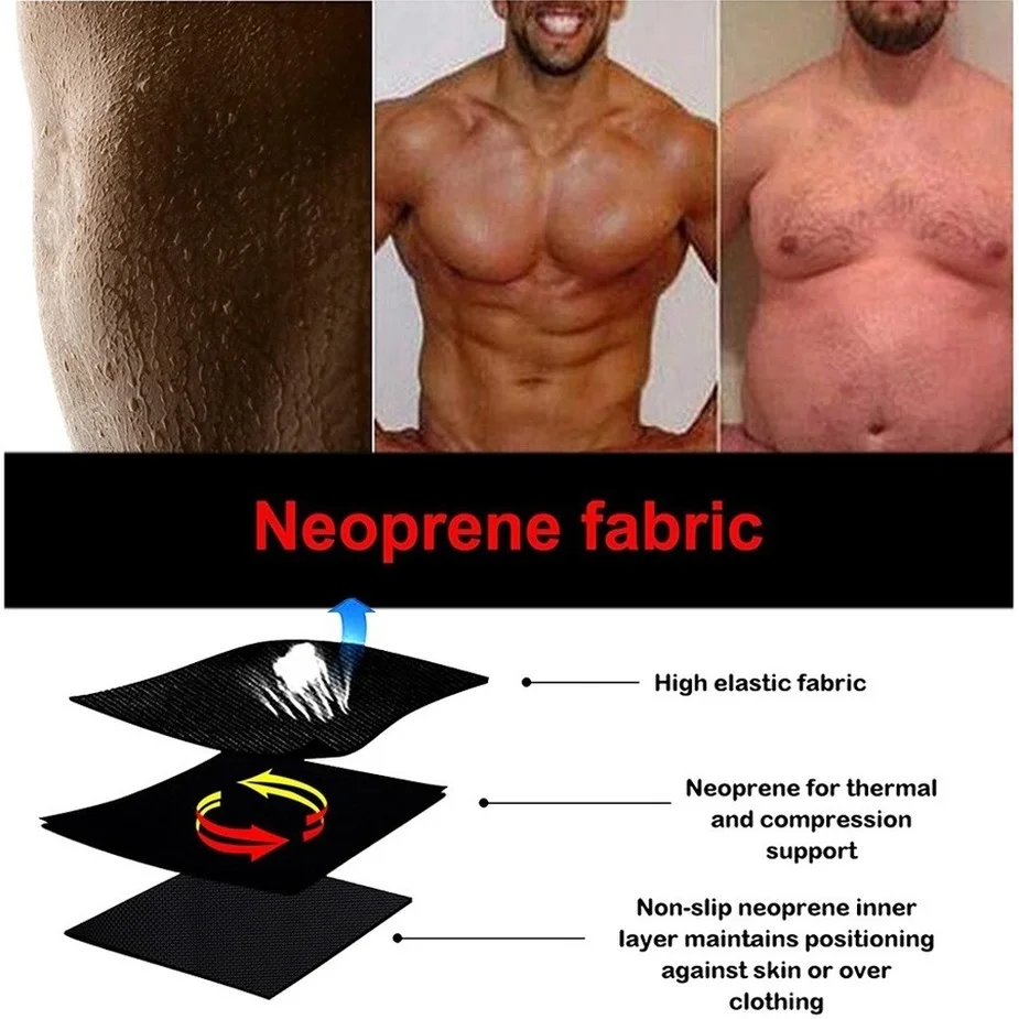 Sauna pant men Waist Training flat Belly Slimming abdomen Sweat Fat Burning Weight Loss Tummy control Body Shaper 2023 New Trend