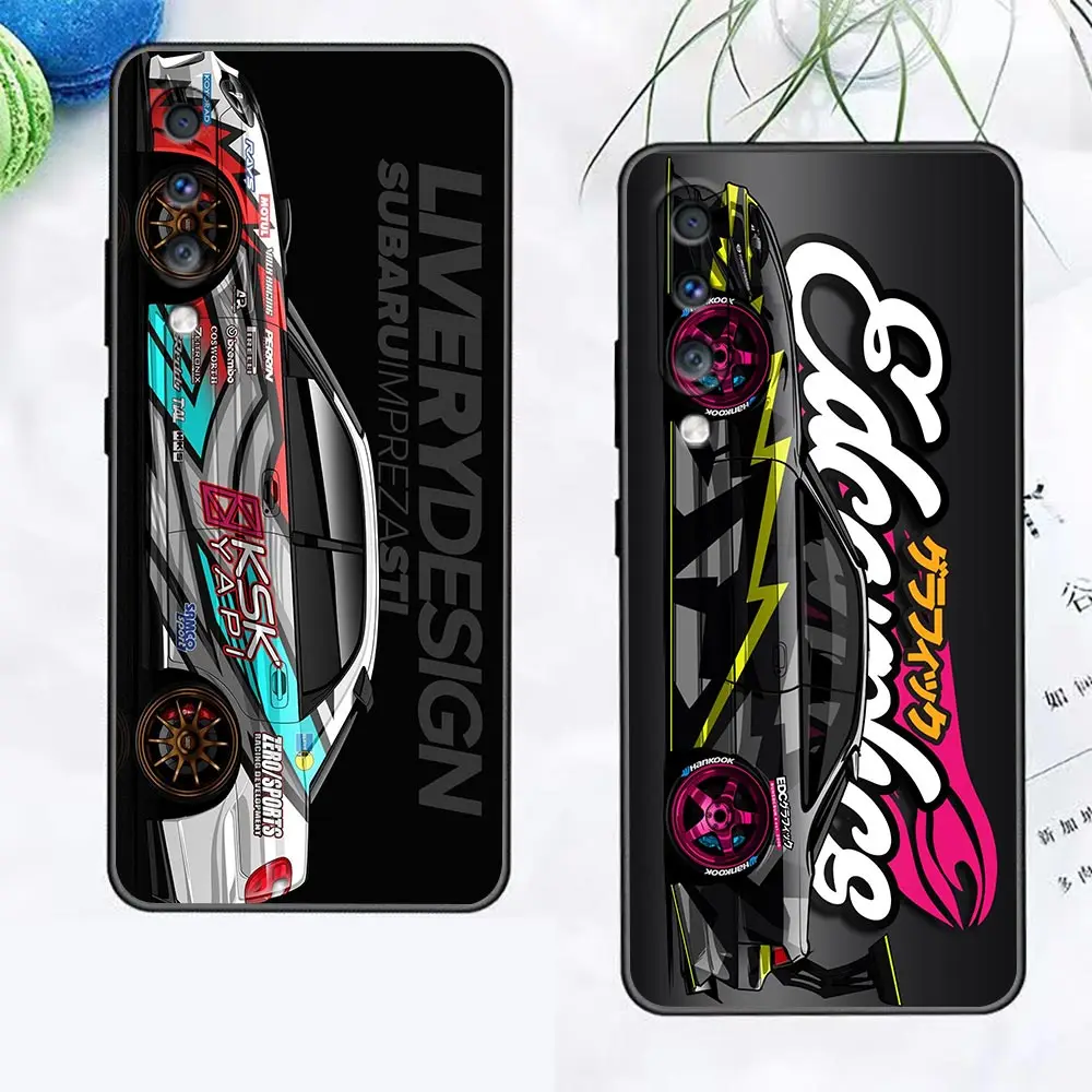 

Drift Sports Car Japan Tokyo JDM Case For Samsung A90 A80 A70 A70S A60 A50 A40 A30 A30S A20S A20E A10 A10E A9 A8 Silicone Cover