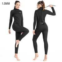 1 5mm women one piece full body scuba keep warm hunting diving suit neoprene spearfishing snorkeling wetsuit surfing swimwear