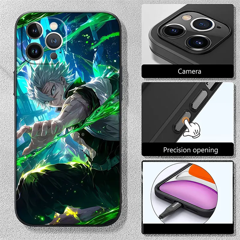 Новый высококачественный чехол для мобильных телефонов Demon Slayer Hashira iPhone 16 15 14 13 12