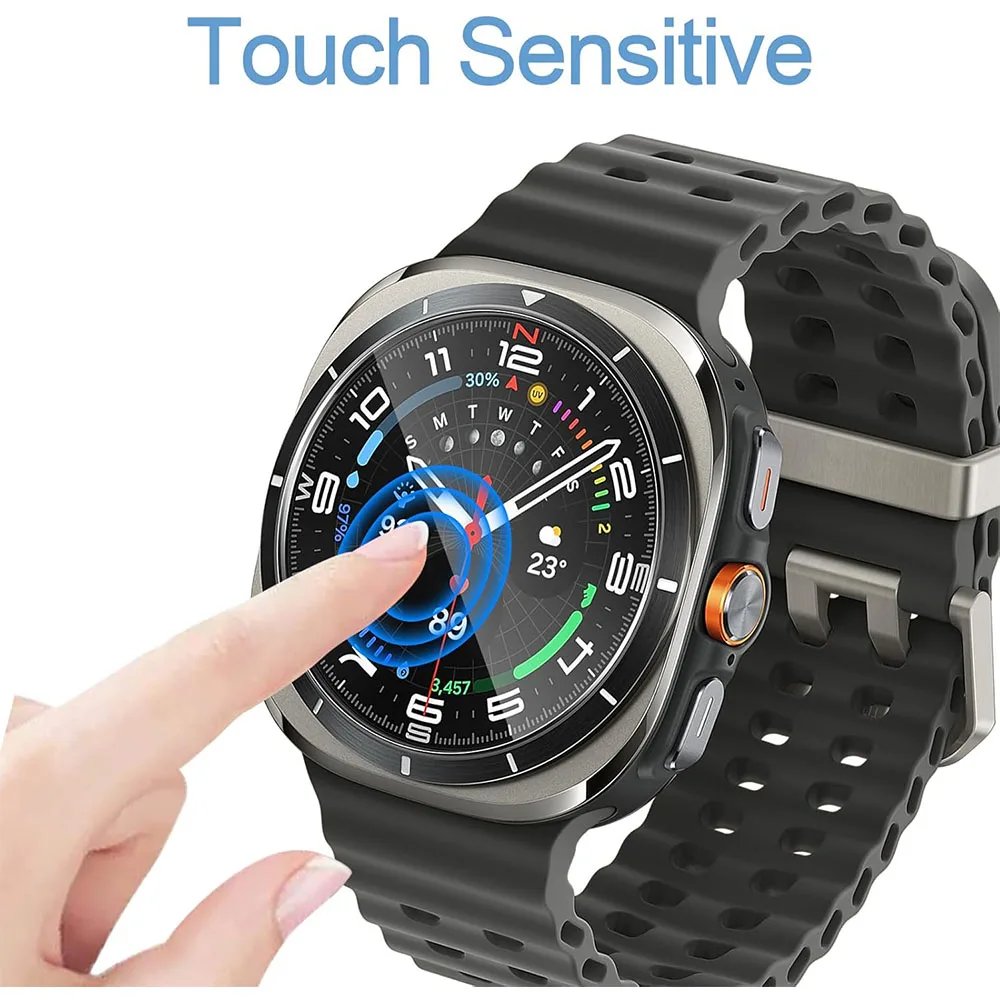 Закаленное стекло для защиты экрана Samsung Galaxy Watch Ultra 47 мм защитная пленка с защитой
