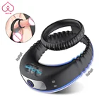 Мужские парные кольца TAOQI, вибратор для задержки эякуляции, вибрирующий пенис, кольцо на член, секс-игрушки для мужчин, кольцо для пениса для взрослых 18