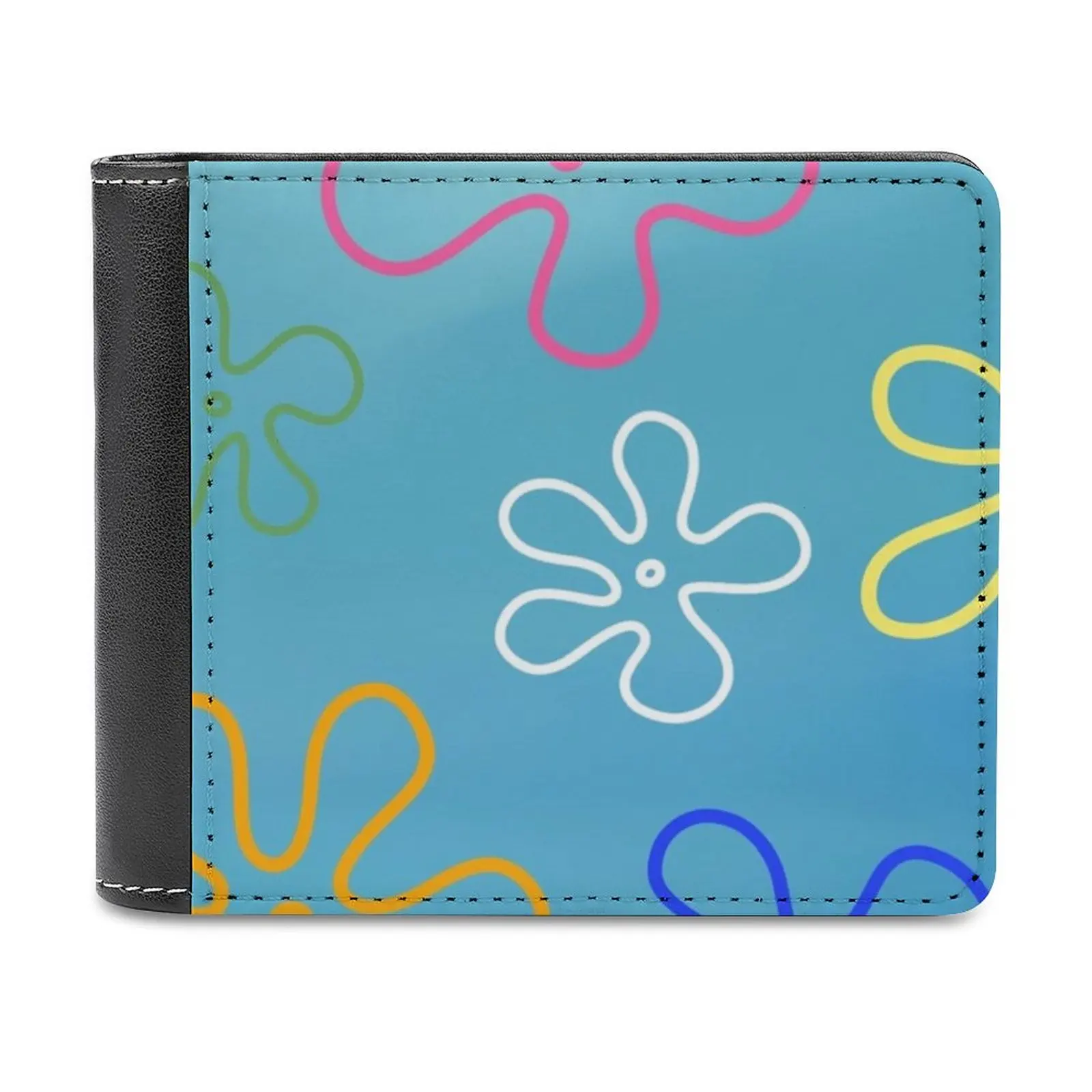 

Flowers In Sky Sb Classic Style Wallet Pattern Wallets Men Fashion High Quality Purse Flowers Ocean Bikini Bottom Personalized