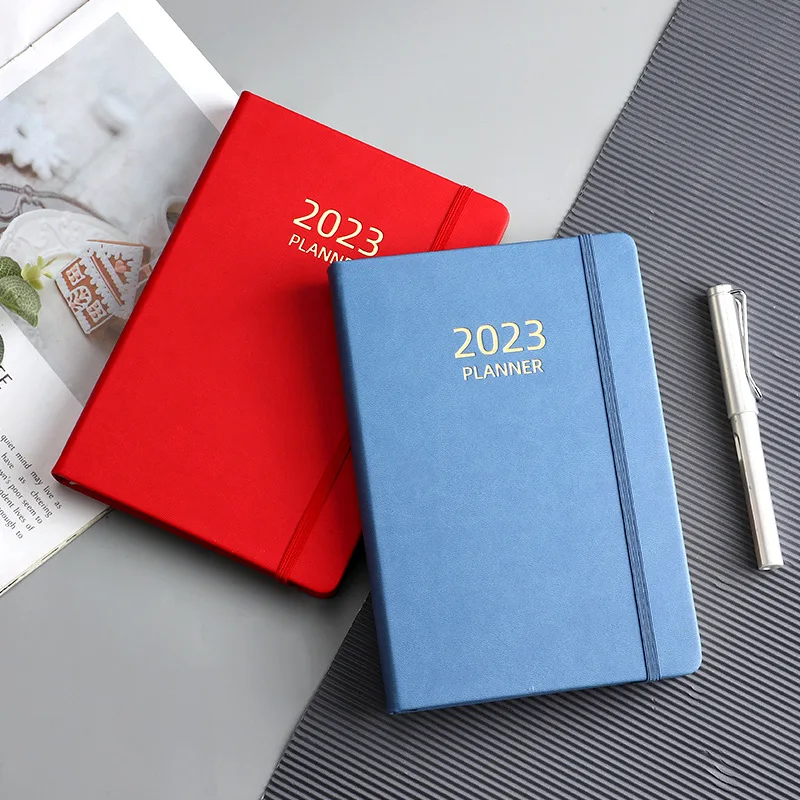 

A5 Notebook Agenda 2023 Planner Cuadernos Diary Notepad Daily Weekly Plan Note Book Libretas Office Accessories Journal Schedule