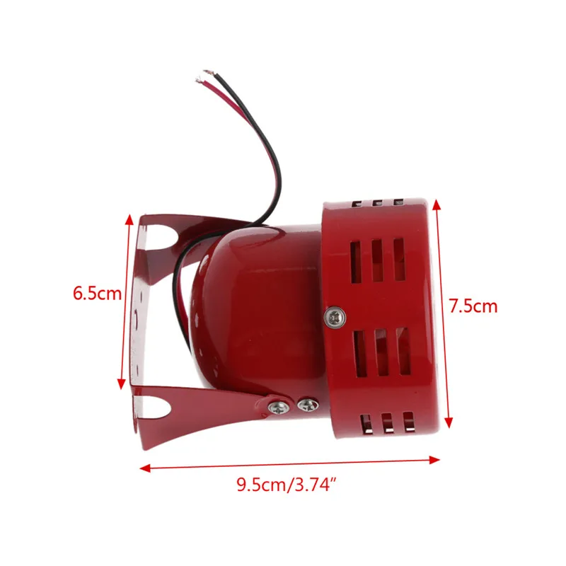 1 шт. универсальная красная воздушная сирена постоянного тока 12 В для автомобилей
