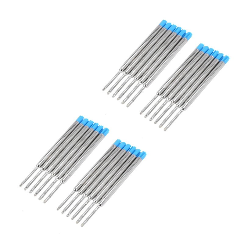 

24 Ballpoint Pen Refills 10 Cm Blue Large Refill Refills