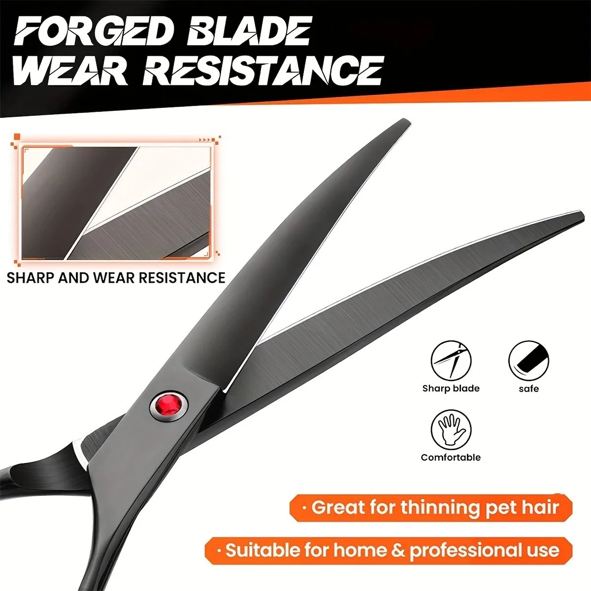 Профессиональные ножницы для груминга домашних животных 7 5 дюйма изогнутые