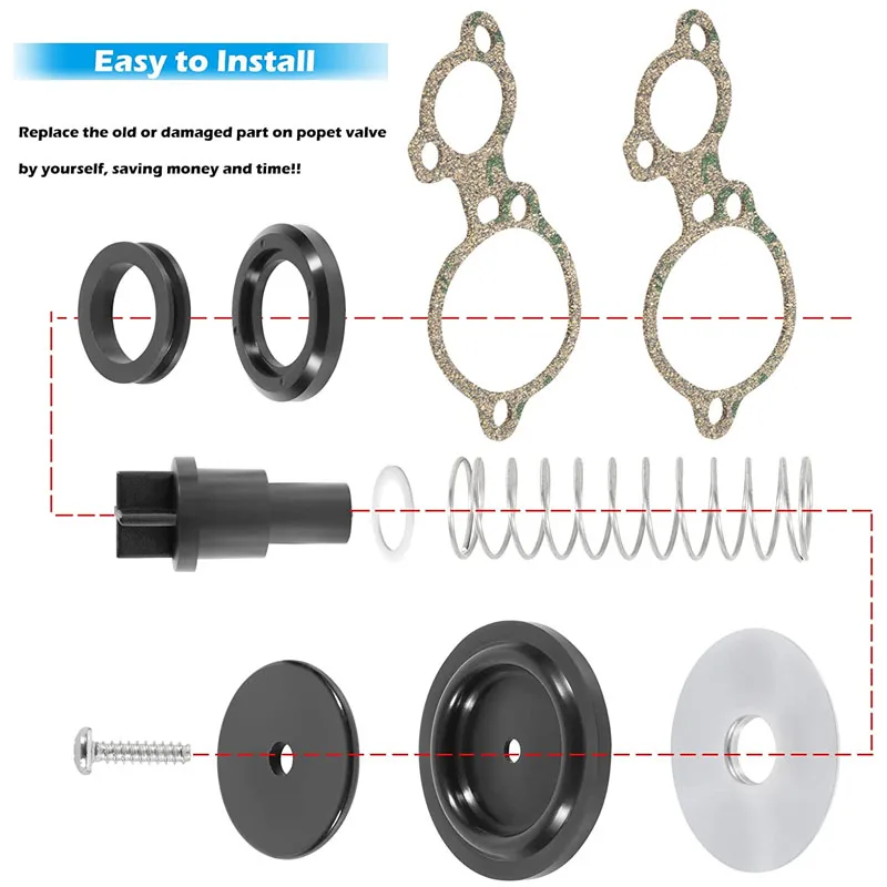 803062T1 попэт клапан комплект для Mercury 135-200hp 2.0L 2.5L V6 R Mariner XR4 XR6 Magnum II III V175 V200 серии