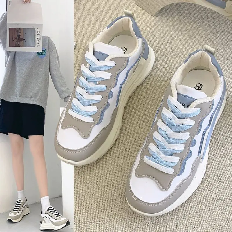 

Women Flat Shoes Thick-soled Cozy Women Leisure Shoes Breathable Outdoor Running Shoes Mujer Sneakers 2022 Mesh Tenis Feminino