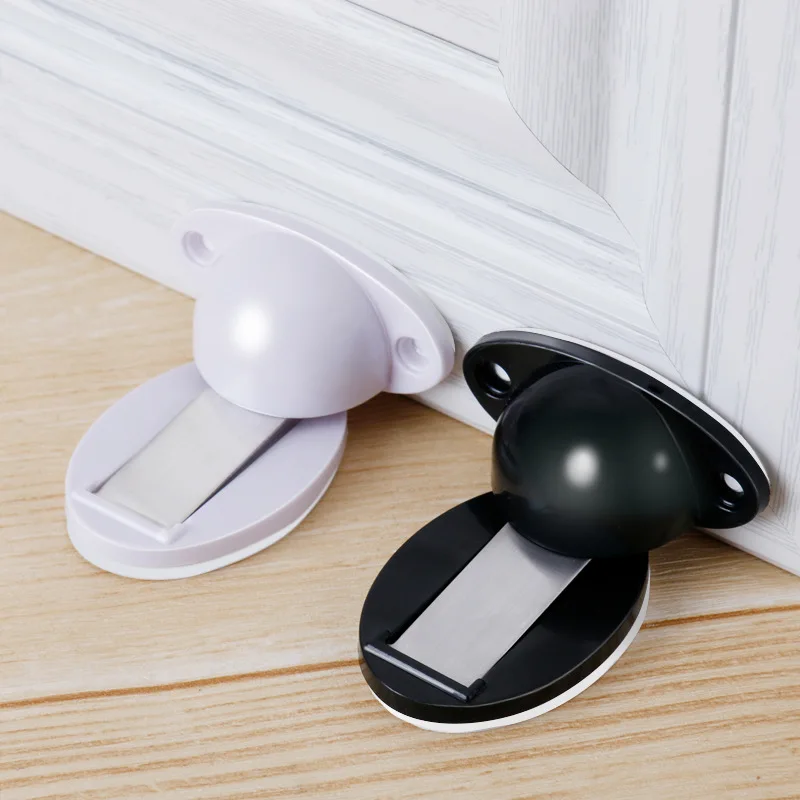 

Strong Magnetic Suction Door Stopper Punch-free Door Suction Hidden Door Holders Catch Floor Doorstop Furniture Hardware