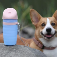 portable foldable dog water bottle outdoor walking travel leakproof drinking cup drinker water for pet accessories 550ml750ml