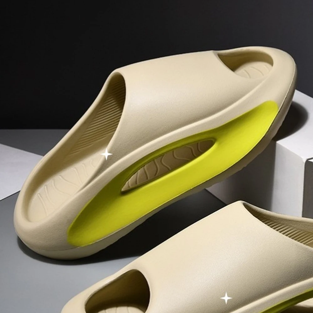 

Eva Summer Couple Bottom Non-slip Thick Bottom Outside Wear Ins Tide A Word Drag Home Anti-odor Cool Drag