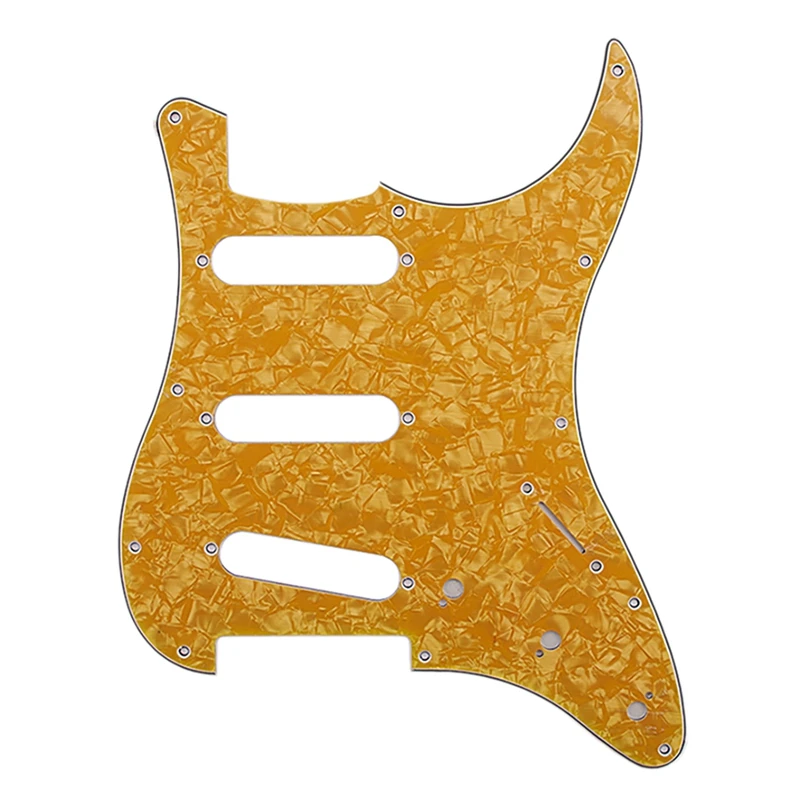 

11 Holes Electric Guitar Pickguard SSS Strat Guitar Scratch Plate & Screws For ST Style Guitar Parts Replacement