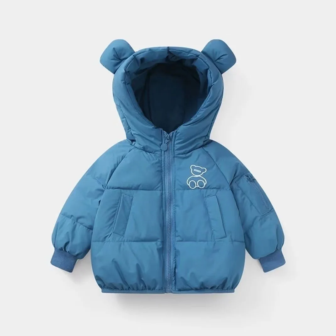 

Children's down jacket hooded jacket thick warm cartoon winter wear
