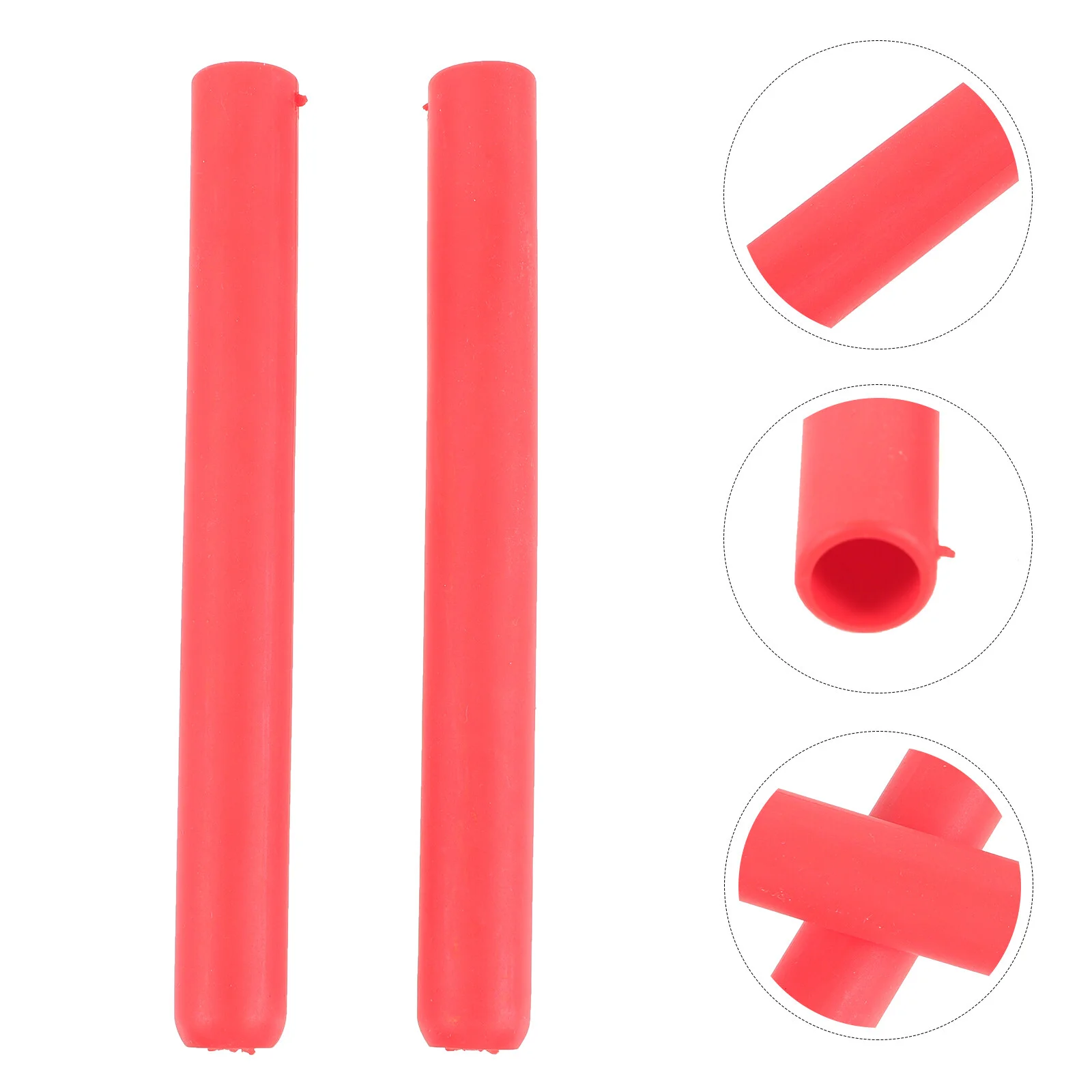 

2 Pcs Safety Mask Drumstick Head Covers Silicone Practice Beginner Protective Silica Gel Caps