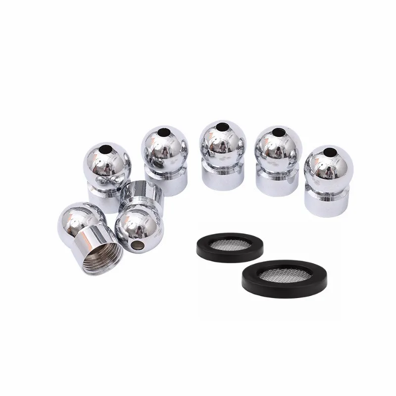 

Shower Head Top Spray Connect Joint Stainless steel Universal Ball Joint with washer Rotatable Adapter Kitchen Faucet Fittings