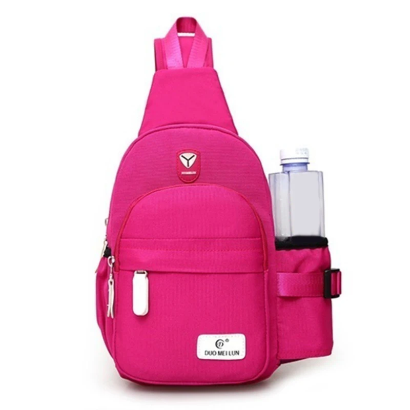 

Men Nylon Outdoor Sport Shoulder Small Bag Crossbody Chest Pack Backpack Canvas Usb Charging Sports Crossbody Handbag New