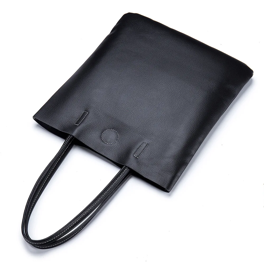 

Genuine Leather Women Luxury Bag Large Capacity Casual Tote Female Fashion Commute Handbag Lady Popular Shoulder Shopping Bag