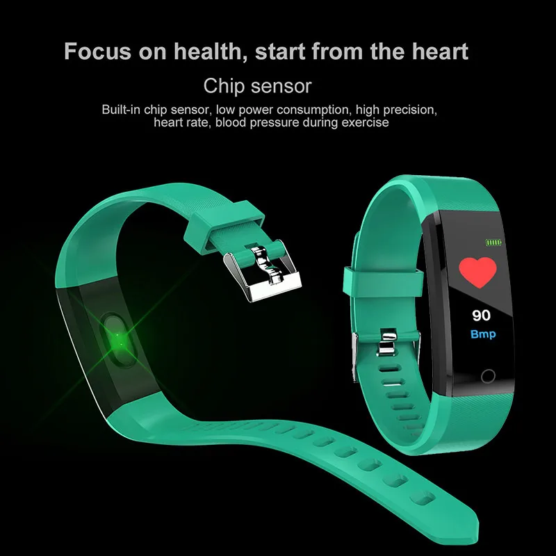 Смарт-часы из силикона для детей Smart Watch Kids Children Smartwatch For Boys Girls Fitness Tracker Heart Rate Blood Pressure Monitor Child Clock on.