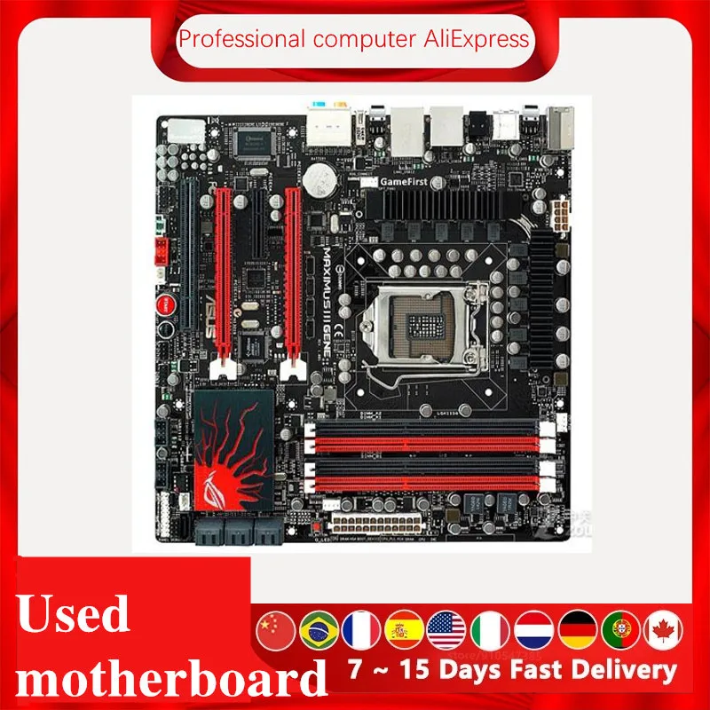 Материнская плата M3G для ASUS Maximus III Gene LGA 1156 DDR3 16 Гб P55 P7P55 материнская настольного