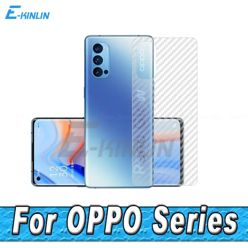 

3D углеродное волокно Защитная пленка для заднего экрана для OPPO Reno7 Reno6 Reno5 Reno4 Reno3 Reno2 Z F Lite SE Pro Plus задняя крышка пленка без стекла
