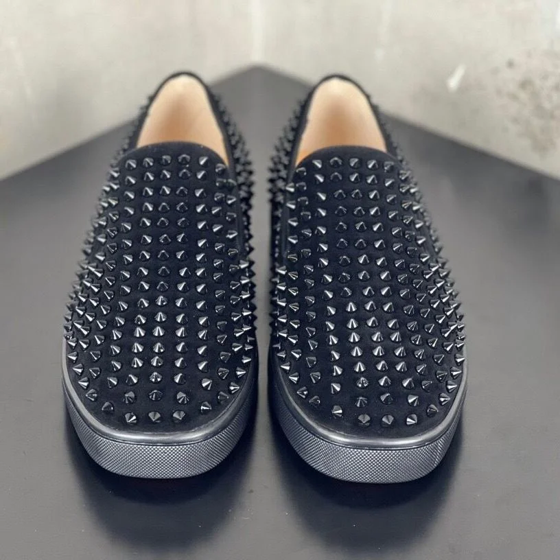 

Высококачественные мужские Брендовые повседневные ботинки, дизайнерские красные ботинки без шнуровки, черные замшевые кожаные ботинки