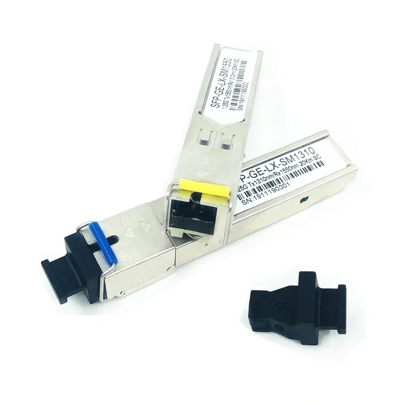 Оптоволоконный модуль SC SFP 1 25G 20 км 1310/1550 нм одноволоконный оптического