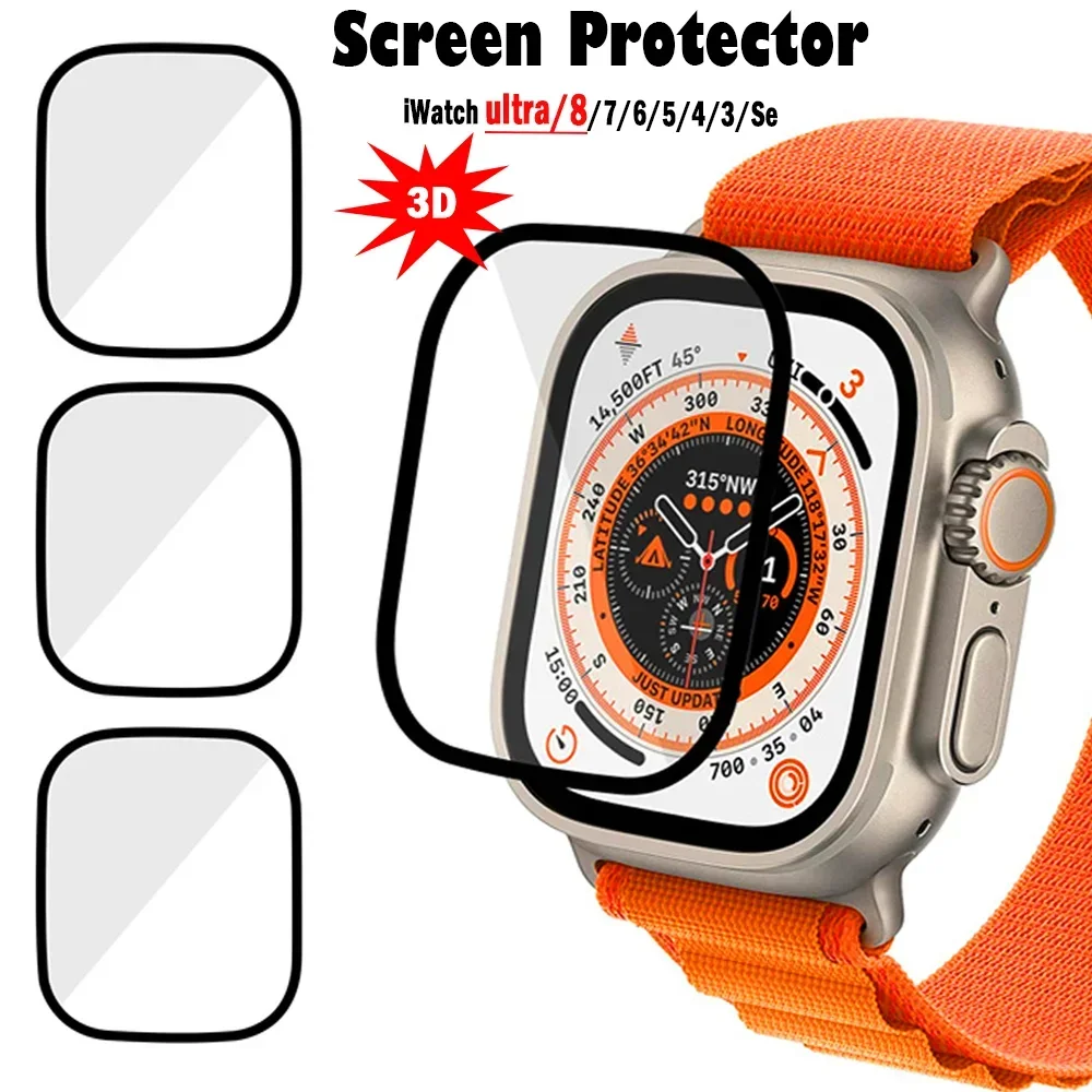Защитная Пленка Для Экрана Apple Watch HD С Нанопокрытием Из Закаленного Стекла Серии