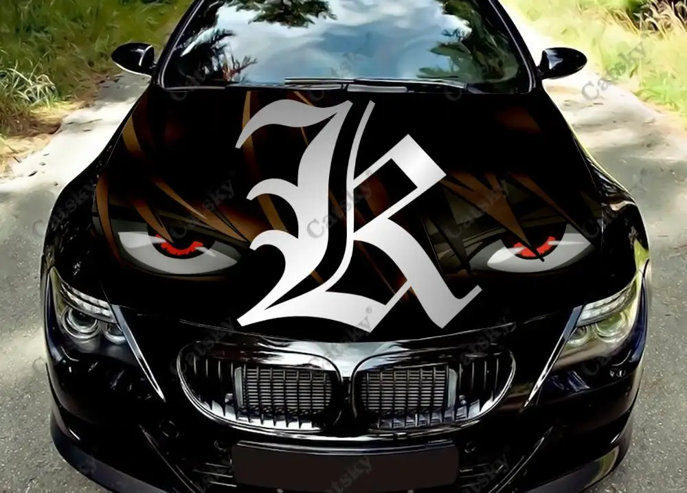 

Виниловая наклейка с изображением героев мультфильма «DEATH NOTE»