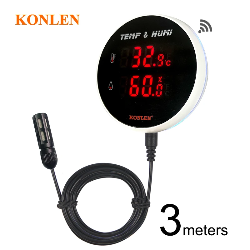 

Умный датчик температуры и влажности Tuya 3 метра