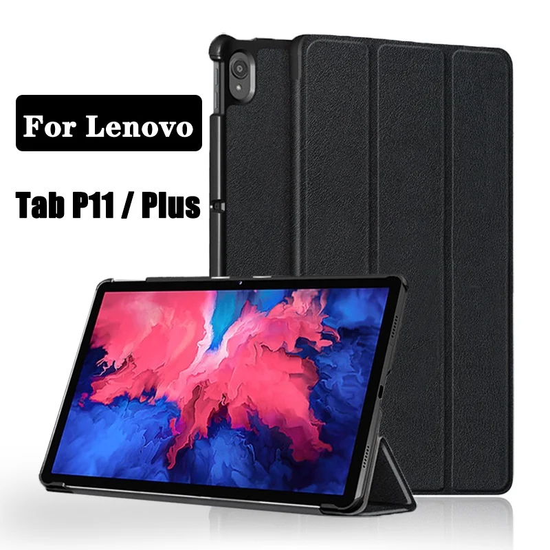 

Case For Lenovo Tab P11 Plus 2021 Tablet Cover 11 Inch Magnetic Tri-Fold Stand Tablet Funda For Lenovo Tab P11 TB-J606F TB-J607F