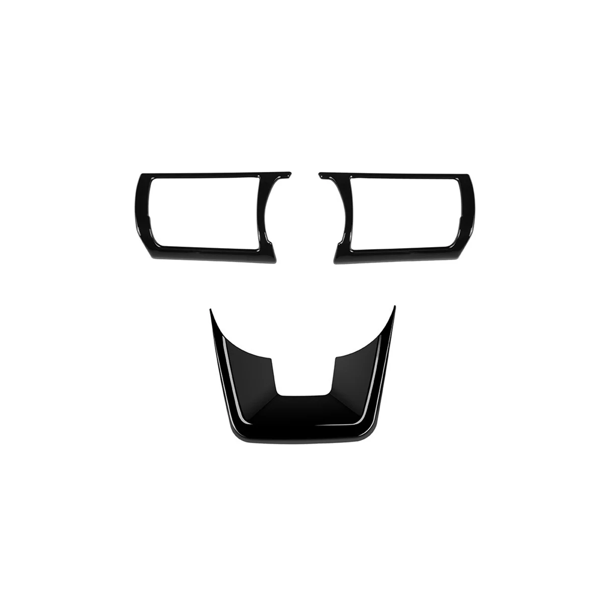 

3Pcs/Set Gloss Black Car Steering Wheel Decoration Cover Trim Sticker for C28 2022 2023