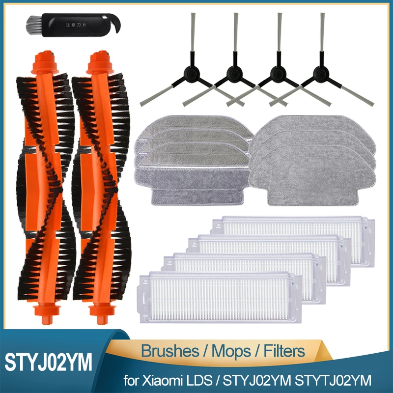 

Hepa-фильтр, щетка, Швабра для Xiaomi Mi Robot Vacuum-Mop Pro LDS / STYJ02YM STYTJ02YM для Conga 3490, Сменные аксессуары