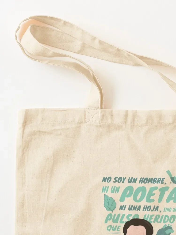 Фото Federico Garcia Lorca Poet Illustration Tote Bag многоразовые продуктовые сумки Женская сумка-шоппер Сумки для конфет Большая сумка №3