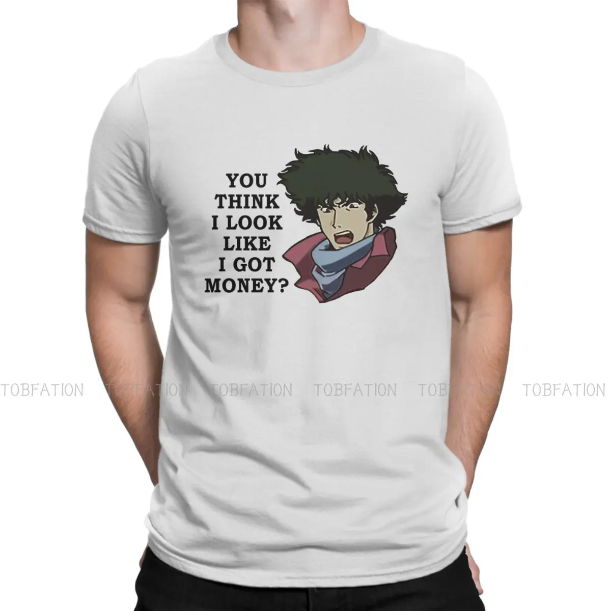 Money Hip Hop TShirt Cowboy Bebop Anime Casual T Shirt Hot Sale Stuff For Men Women