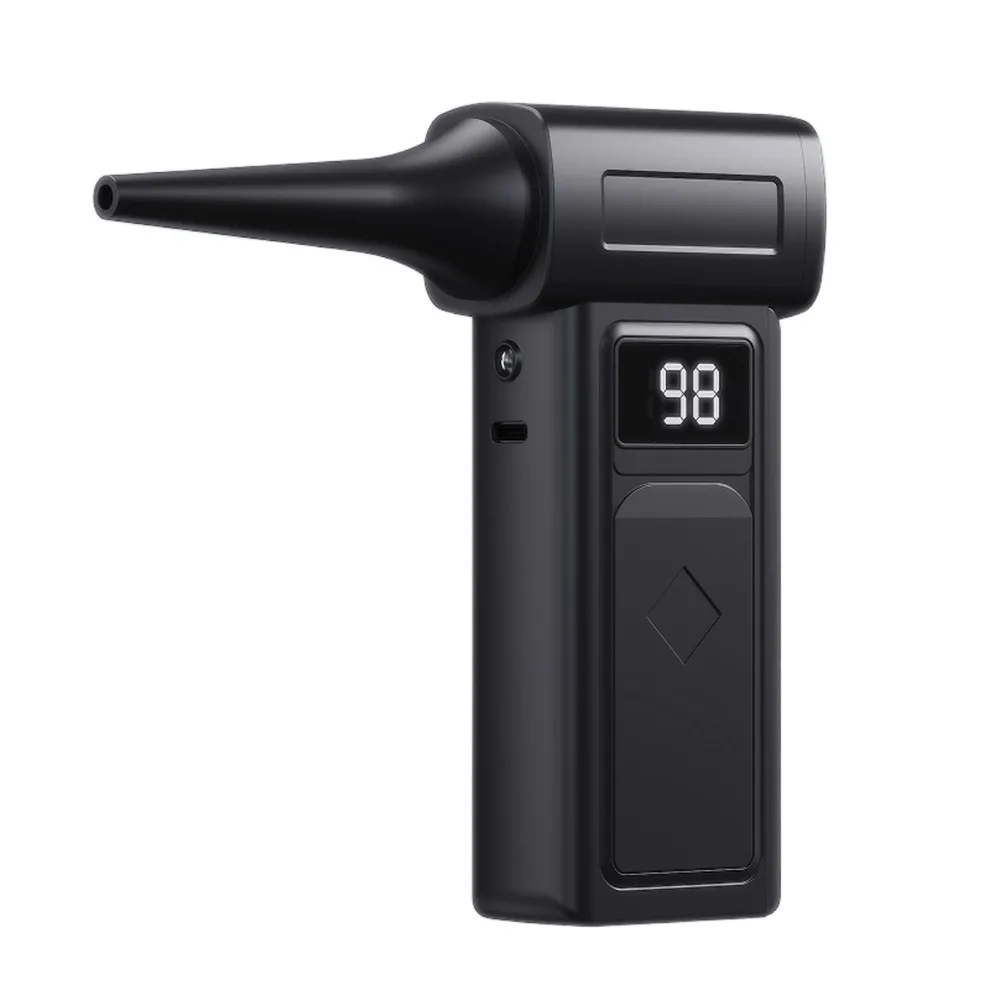 

130000 RPM Handheld Turbo Violent Fan Illumination Digital Display Powerful Dust Blower Rechargeable High-Speed Brushless Motor