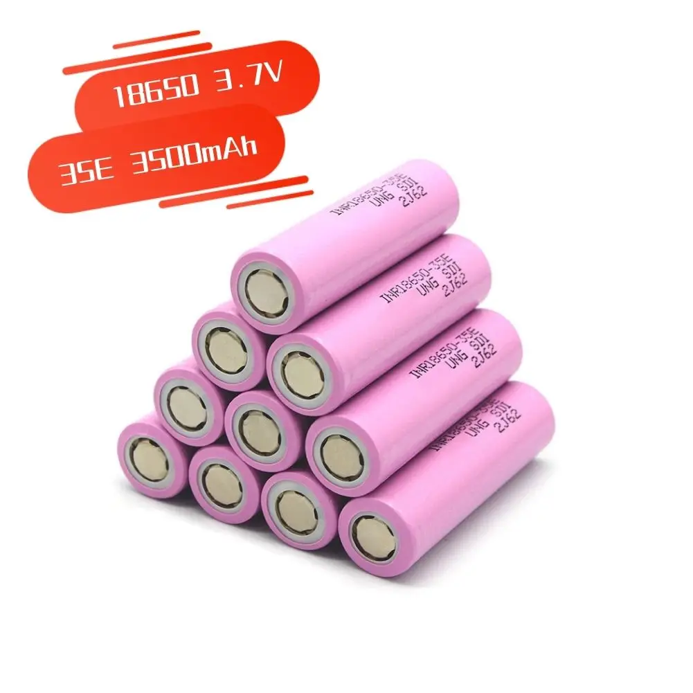 100% Новый оригинальный 18650 3500 мАч 20A разряд INR 18650 35E 2-12 шт. 3,7 в литий-ионный перезаряжаемый аккумулятор
