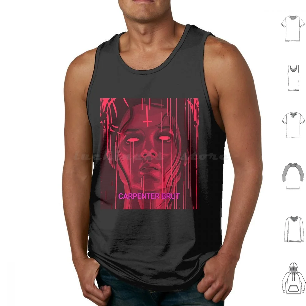 

Threeone American World Tour 2021 Show Tank Tops Print Cotton Live Carpenter Brut Logo Cover Carpenter Brut North