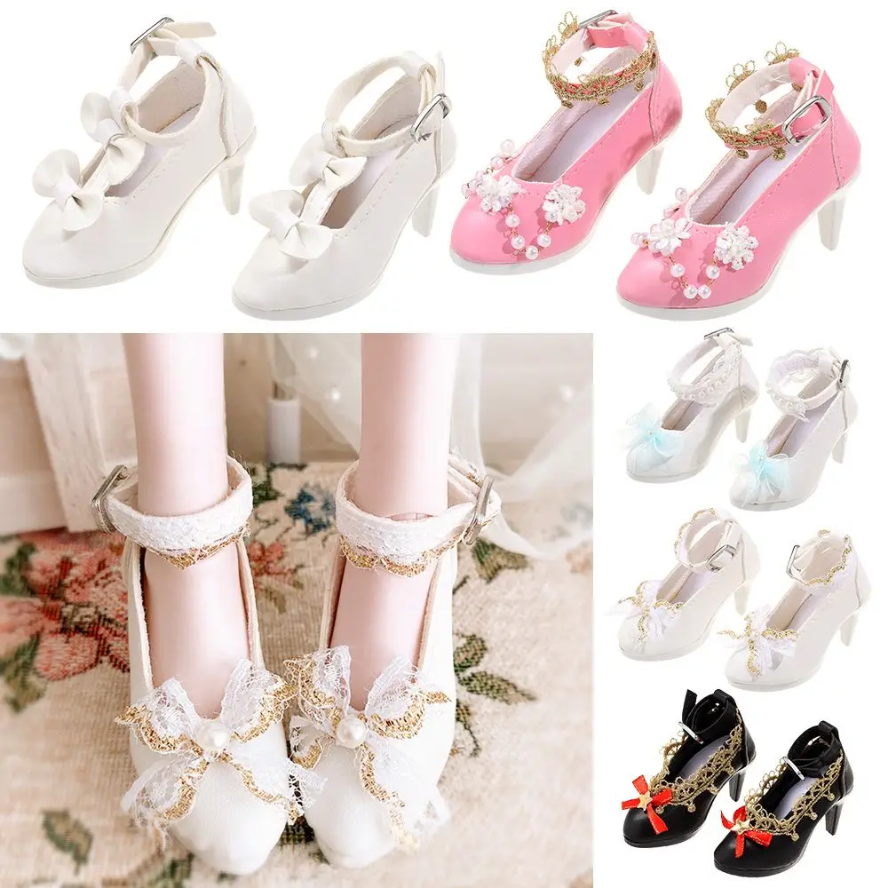 

New Fashion 1/3 PU Leather Fabric Shoes Differents Color 60cm Doll Boots 7.8CM Doll Wearing Doll Shoes Play House Accessories