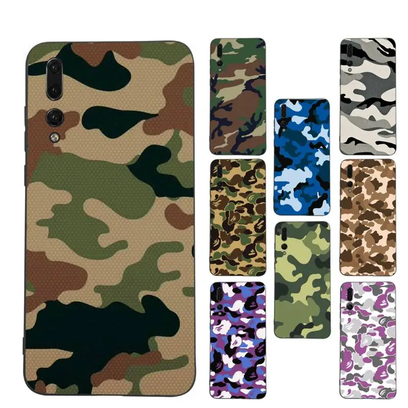 

Camouflage Pattern Phone Case Soft Silicone Case For Huawei P 30lite p30 20pro p40lite P30 Capa