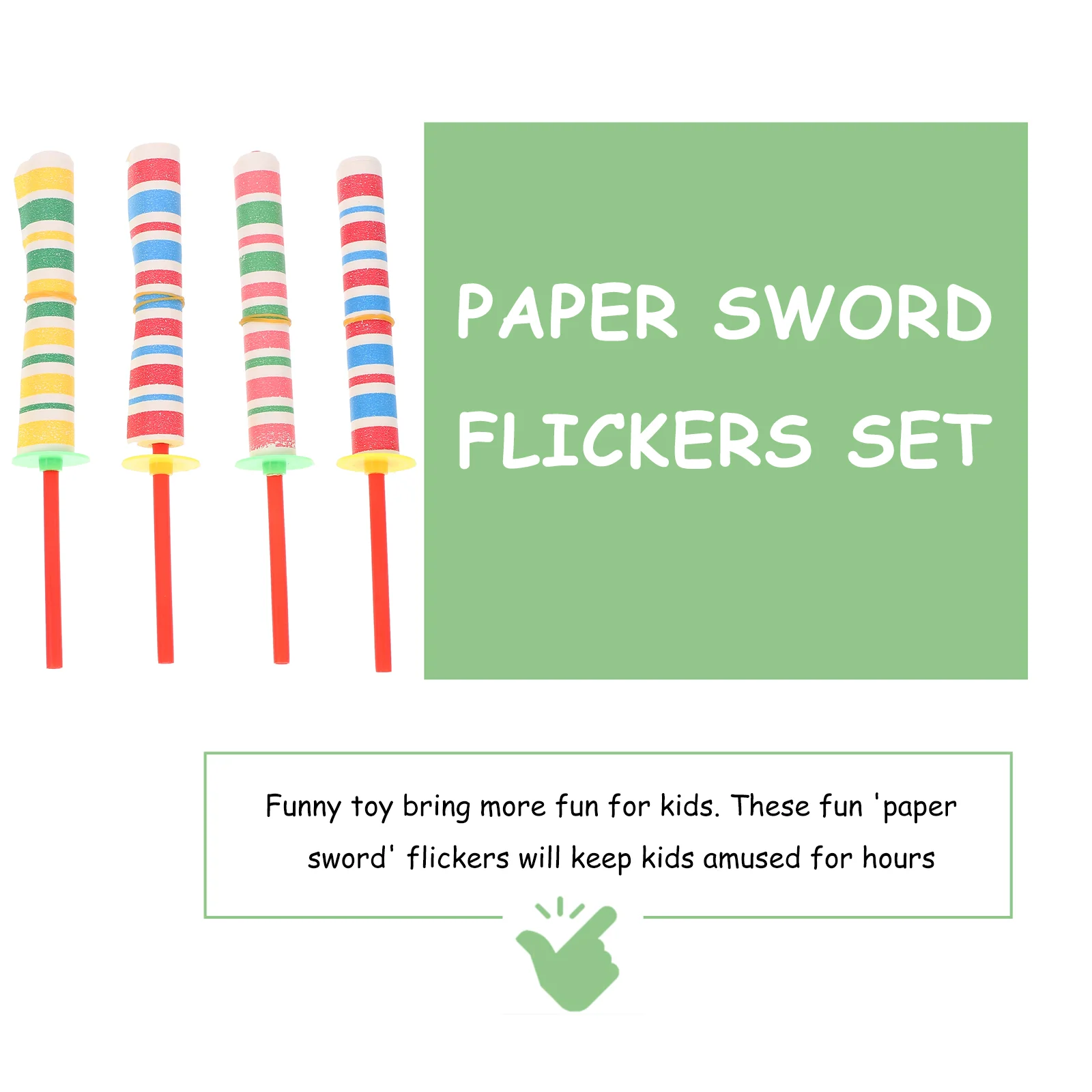 6 шт. игрушки для вечеринок детский мигающий наполнитель бумажный меч фликеры