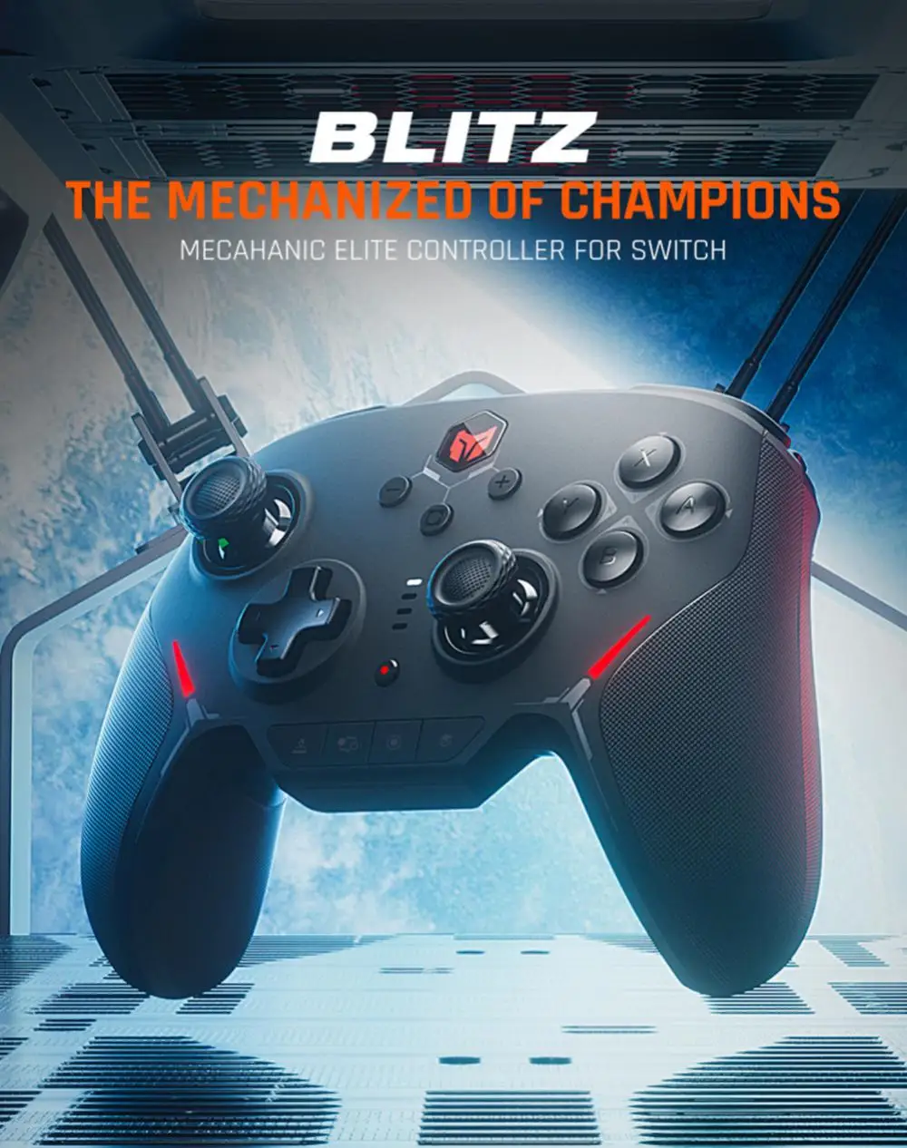 

BIGBIGWON Blitz C2pro Full Mechanical Bluetooth-compatible Gamepad For Switch/PC Bluetooth Wired Dual-mode Gamepad